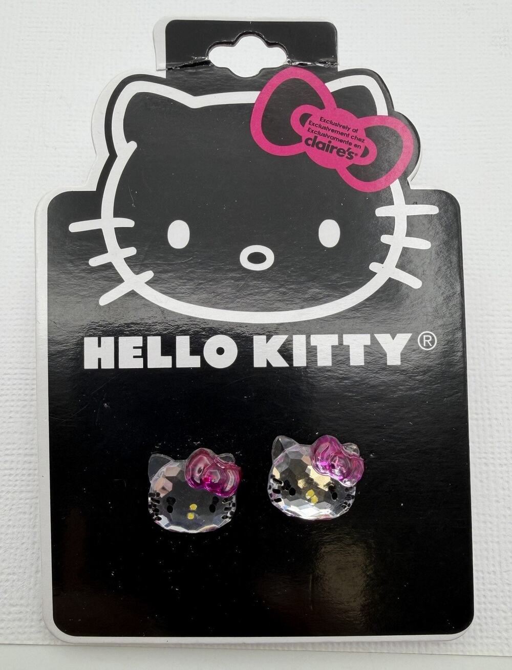 Hello Kitty Sanrio Earrings Claire's Exclusive Silver Pink